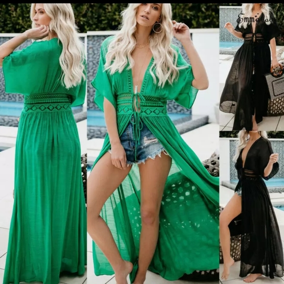 NANCY'S BOUTIQUE Dresses & Skirts - BOHEMIAN MAXI KIMONO